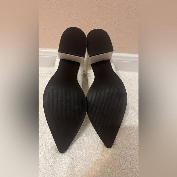 Qupid White Heel Ankle Boots zise 8 - Picture 5 of 6
